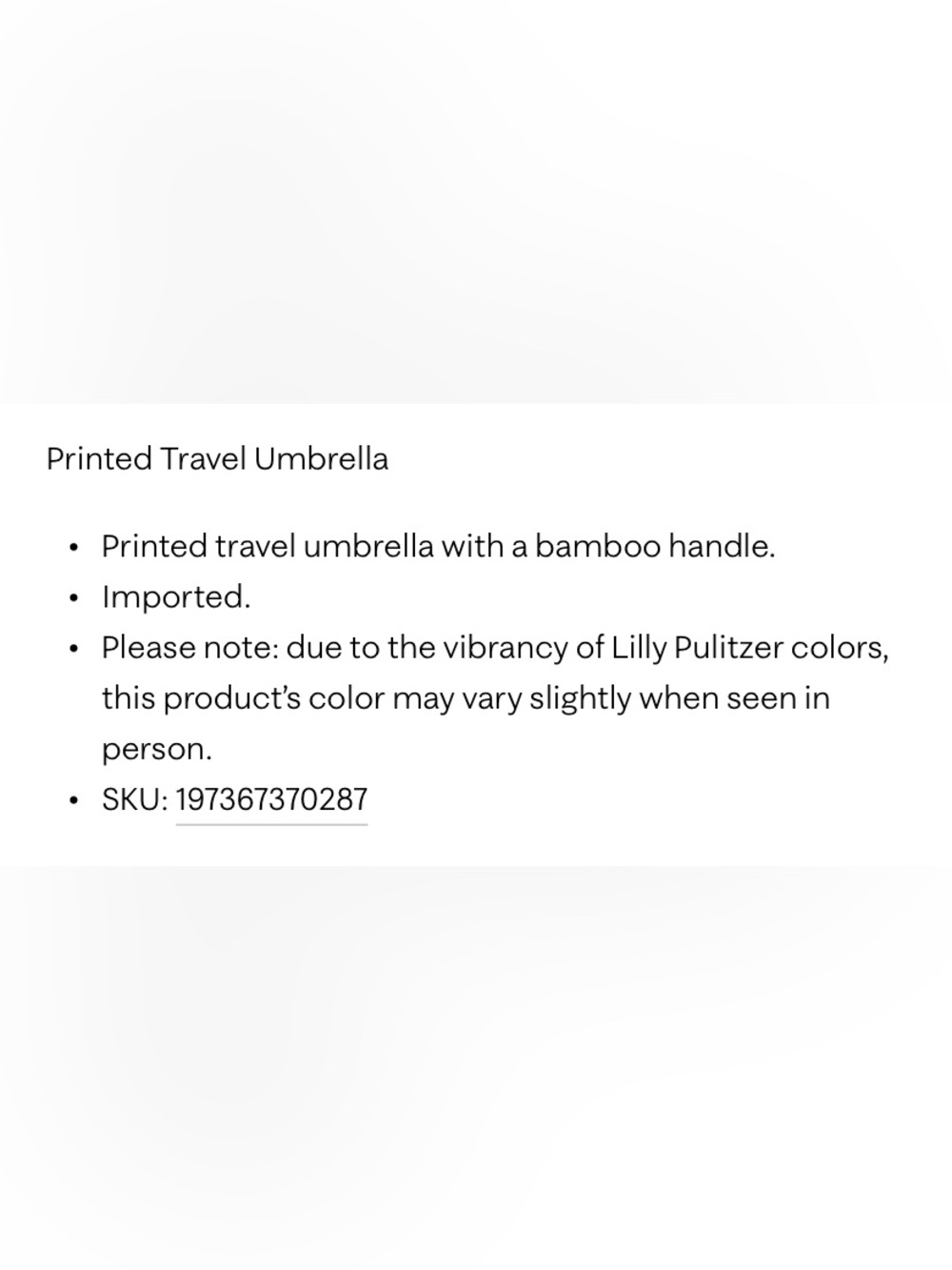 NWT Lilly Pulitzer Travel Umbrella - Picture 2 of 4